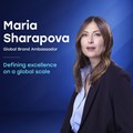 Sharapova joins Hamilton as a brand ambassador. Source: Supplied.