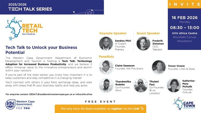 DEDAT Tech Talk Series shines spotlight on retail and manufacturing SMMEs