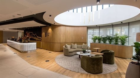 Interior of Ninety One's Office at Growthpoint’s 36 Hans Strijdom Foreshore building in Cape Town