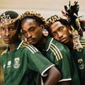 Wearing his creative direction hat, South African designer Wanda Lephoto recently worked on a project for Soccer Bible and Adidas, showcasing Bafana Bafana’s 2026 World Cup kit in a three-chapter visual narrative mirroring the adidas three stripes, moving from street and Zulu heritage to everyday community life. Image credit: