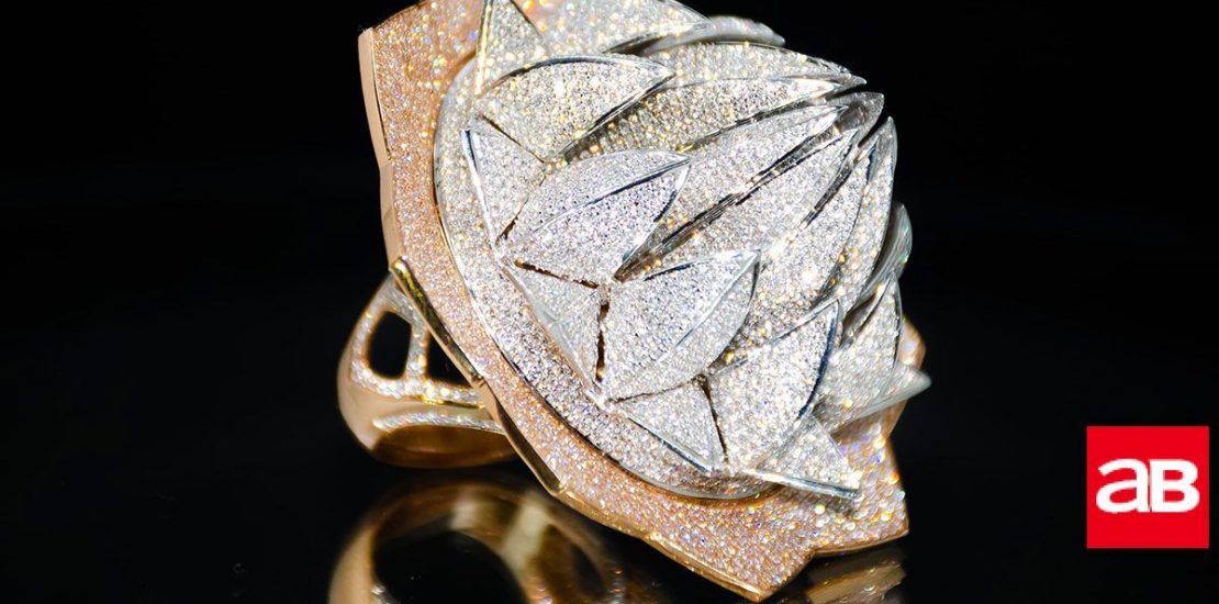 Put a $4.9m diamond ring on it: Sharjah showcases Lotus Temple-inspired jewel