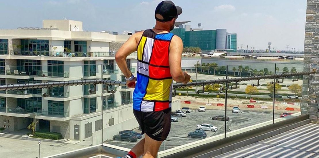 South African couple run 'balcony marathon' in Dubai